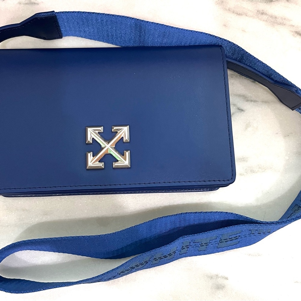 Off White brand Blue Crossbody Bag Never Used